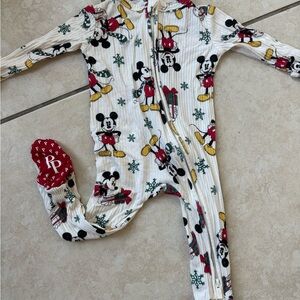 Posh Peanut Mickey Mouse christmas One Piece - Red, White, and Black